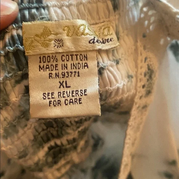 100% cotton indigo tie dyed maxi - Picture 5 of 6